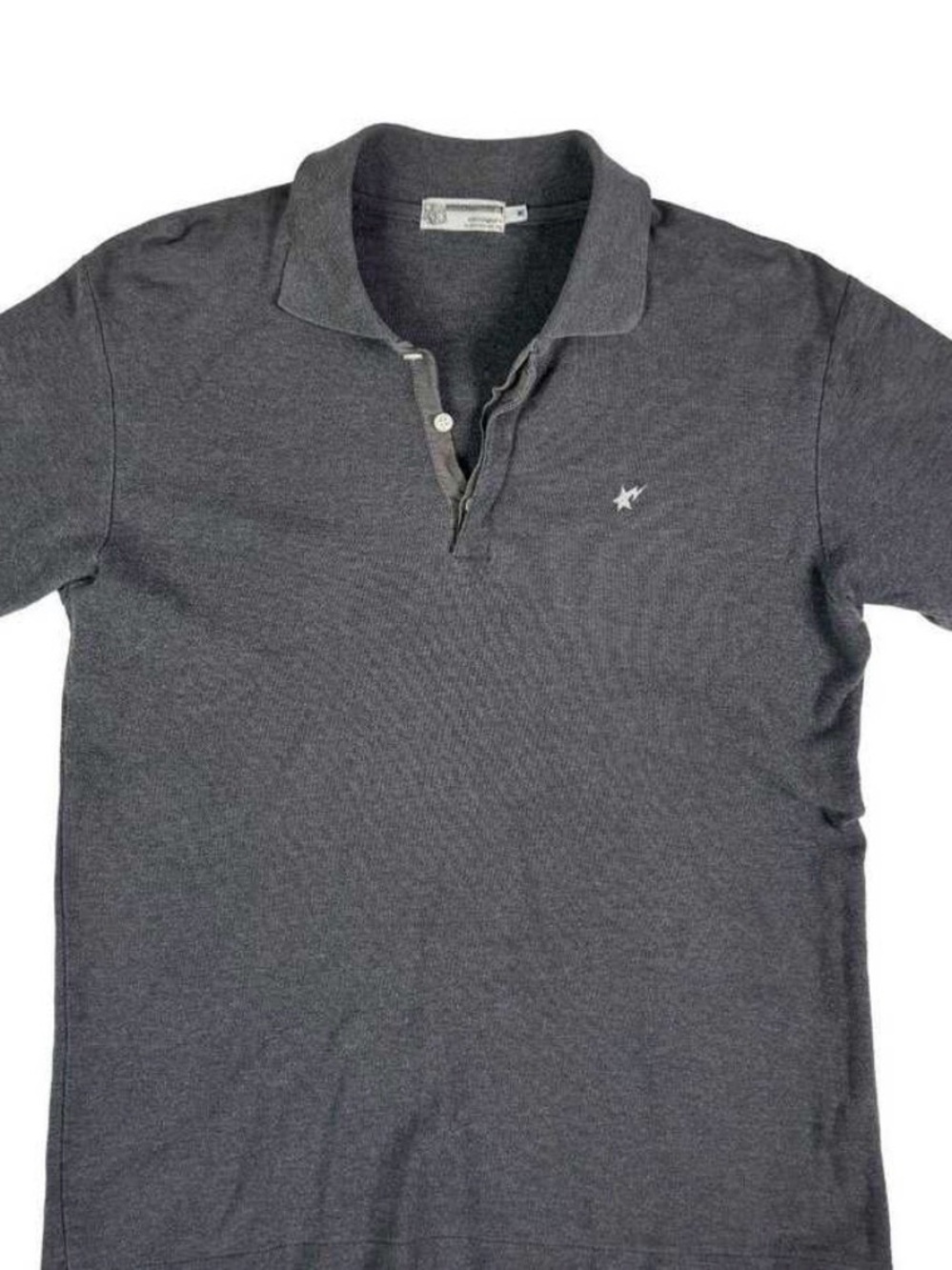 Bape Charcoal Gray Polo Shirt